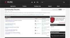 Desktop Screenshot of forums.xilinx.com