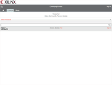 Tablet Screenshot of forums.xilinx.com